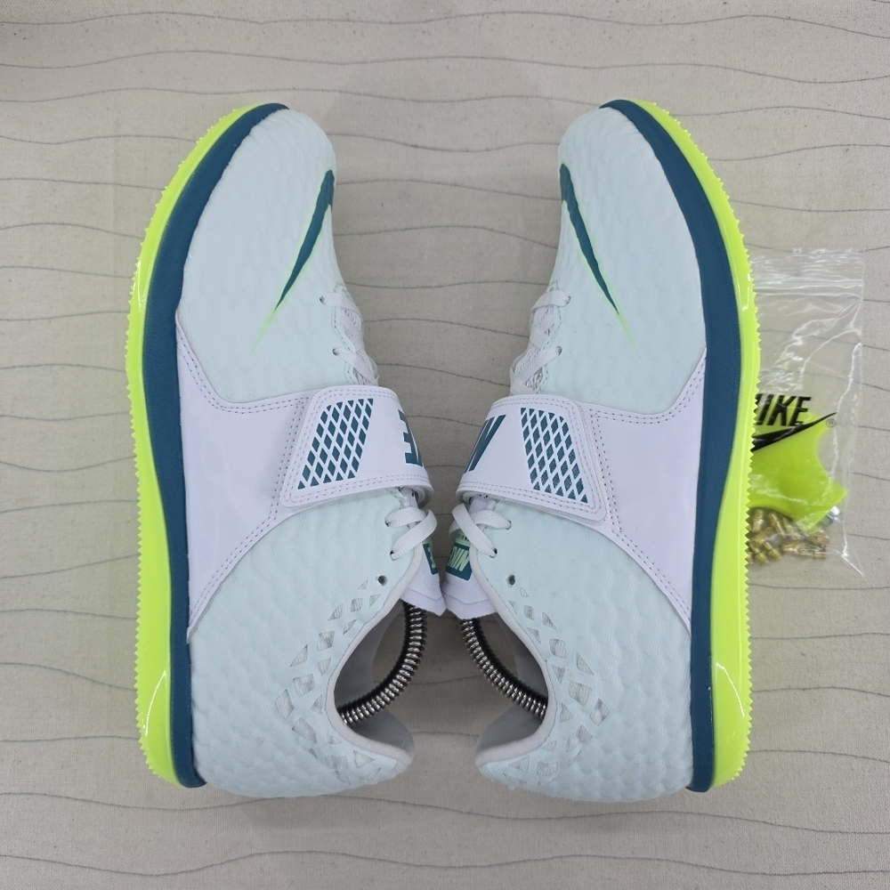 Nike Mens Zoom High Jump Elite Barely Green/Bright Spruce FZ9636-100 Sz 9.5 NEW - Picture 8 of 12